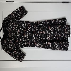 Zara dress flower pattern.